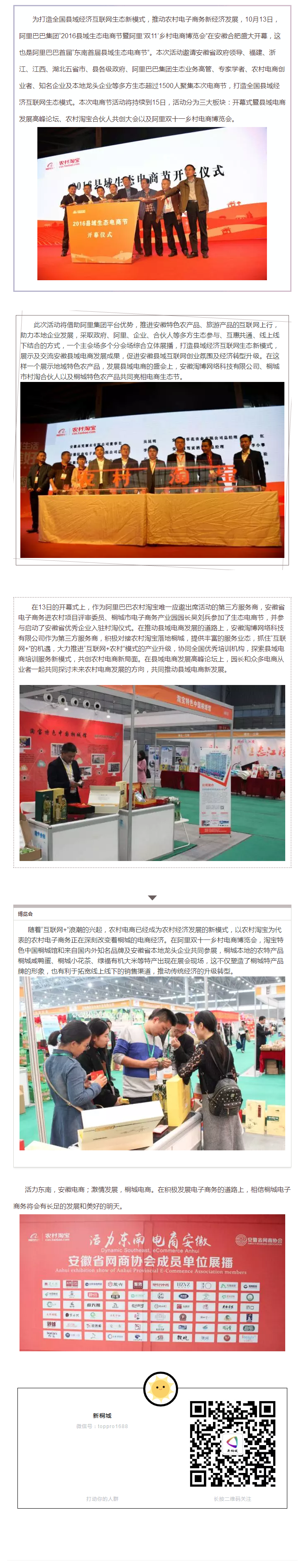 2016年縣域生態(tài)電商節(jié)——百尺竿頭，更進(jìn)一步，桐城電商，再創(chuàng)輝煌